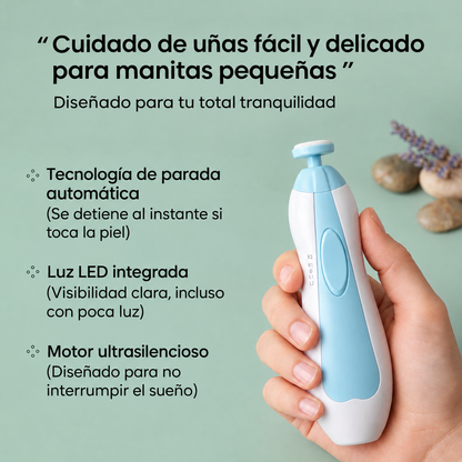 Rorro Cortaúñas Eléctrico Seguro para Bebé